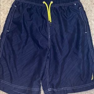 Nautica Navy/Yellow Bathing Suit